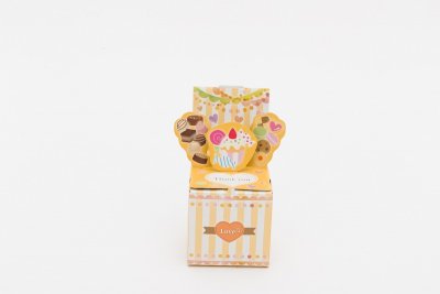 5cmキューブ型「ハピポピ　ThankYou」 | 飛び出すパッケージ「PoppyBox」