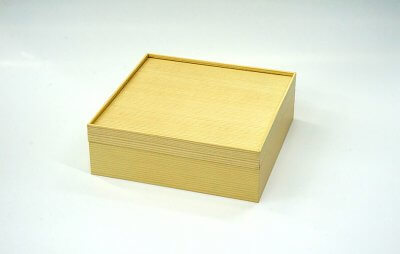 折箱（木目）／紙製お重箱／Ｖカット | 貼り箱・貼箱