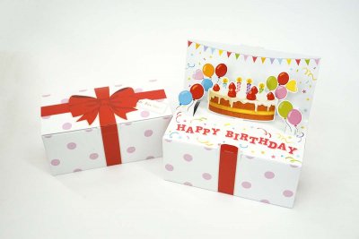 誕生日／Lサイズ／ギフトボックス／PoppyBox | 飛び出すパッケージ「PoppyBox」