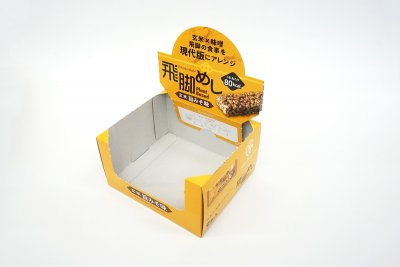 卓上什器飛脚飯　什器完成時　右傾斜