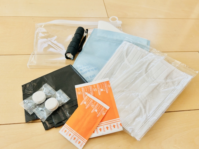 防災ポーチの中身