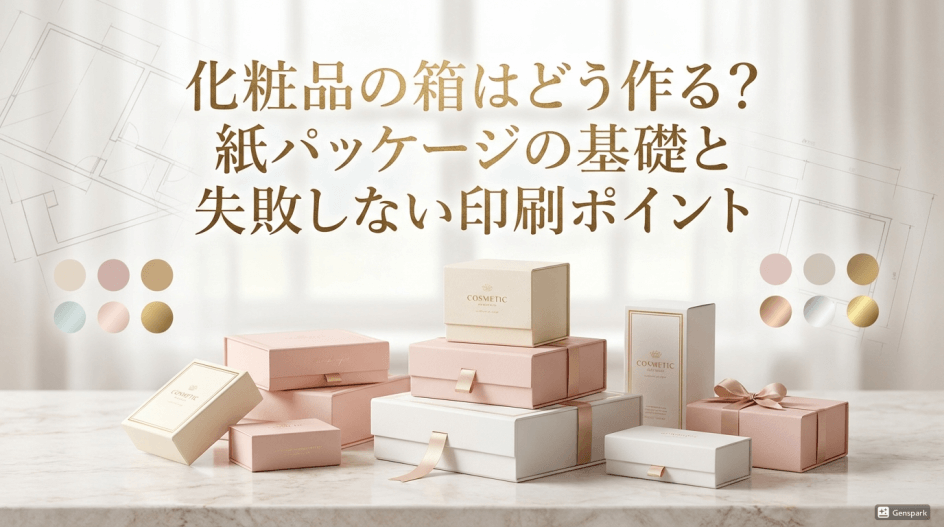 化粧品の箱はどう作る？のブログタイトル画像
