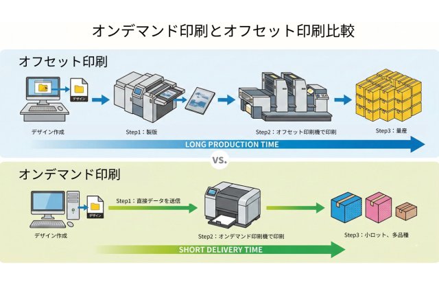 オンデマンド印刷とオフセット印刷の違いとは