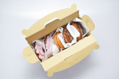 ドーナツ箱　オリジナル　　手提箱