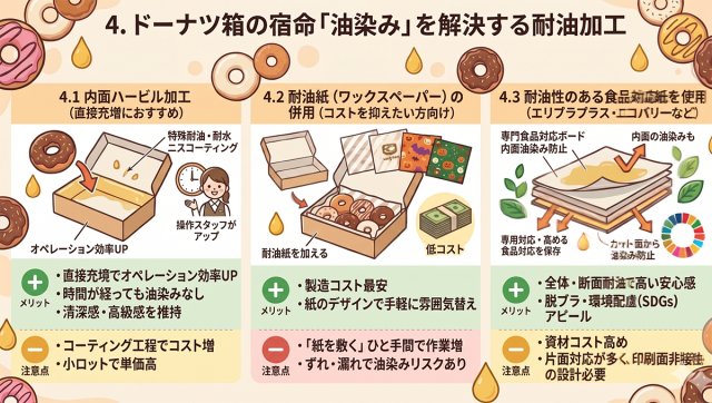 ドーナツ箱　耐油